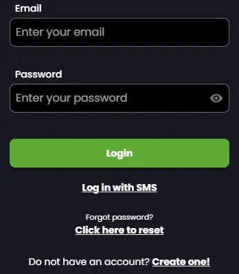 Log in op je Casino Betiro-profiel