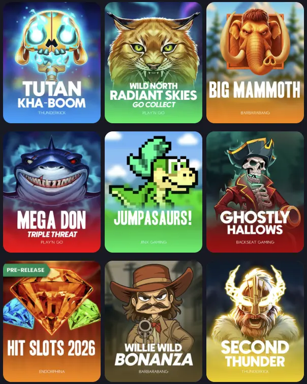 Een selectie van populaire gokkasten bij Casino Betiro